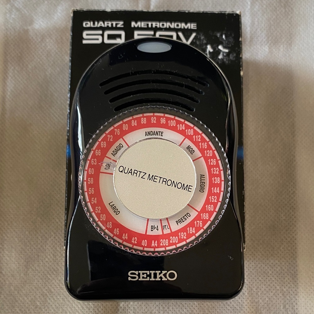 Seiko Black and Red Quartz Metronome